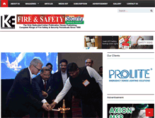 Tablet Screenshot of firesafetysecurityindia.com